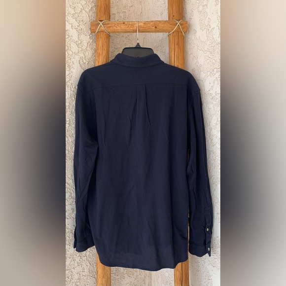 POLO RALPH LAUREN FEATHERWEIGHT MESH MEN’S LARGE LONG SLEEVE BUTTON UP - Picture 8 of 9